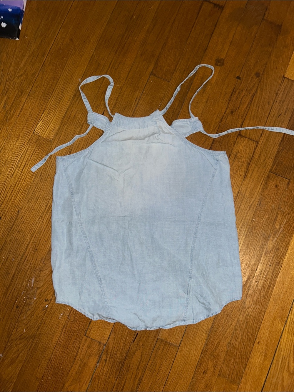 Light Blue Women's Halter Tank Top